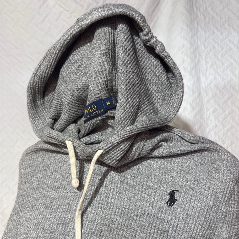 Polo by Ralph Lauren Charcoal Hooded Sweatshirt - Picture 2 of 3
